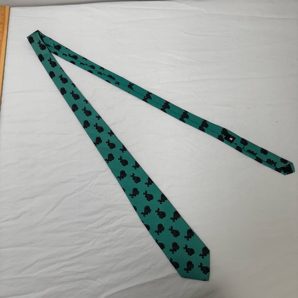 Robert Talbott Teal and Black Paisley Tie